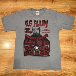 gray vintage graphic tee